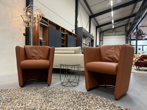 Image 1 of 2 Leolux Suva Fauteuils Wapiti Hawk leer 