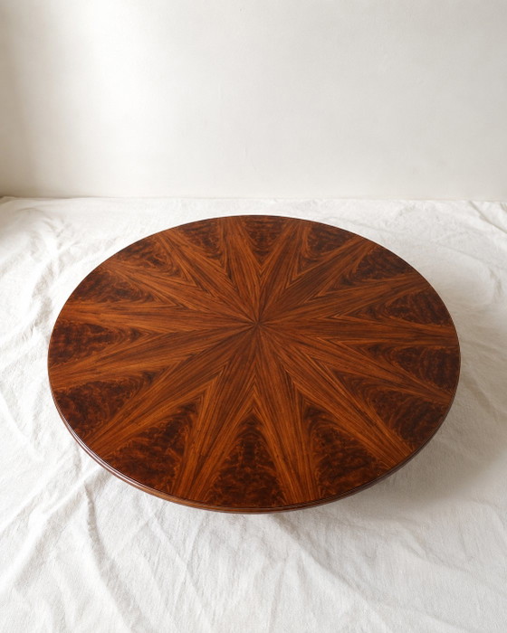 Round Mahogany Dining Table in Louis XVI Style - Ø120 cm – Wood (photo 5 of 5)