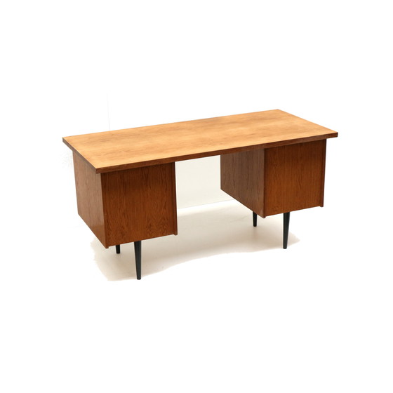 Image 1 of Vintage desk with six drawers on elegant legs