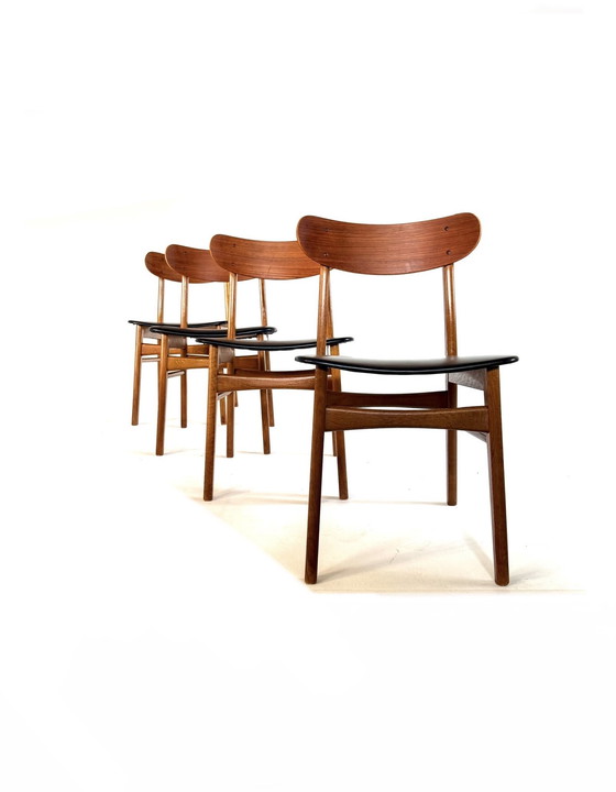 Image 1 of 4x chaises de salle à manger danoises vintage, Farstrup Møbler '60