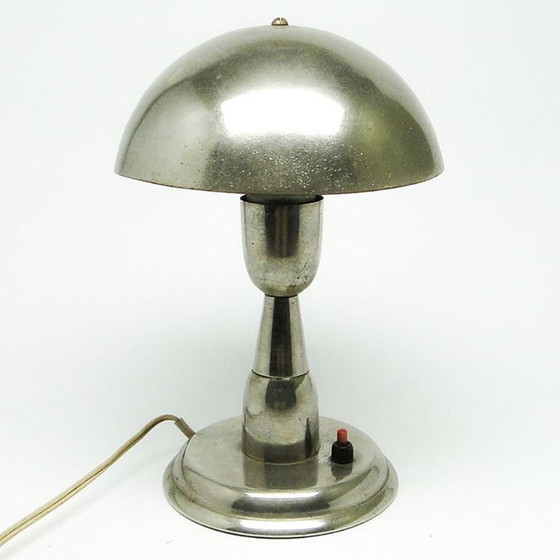Art Deco Table Lamp by A. Gałecki, Poland, 1960s – Metal (photo 5 of 10)