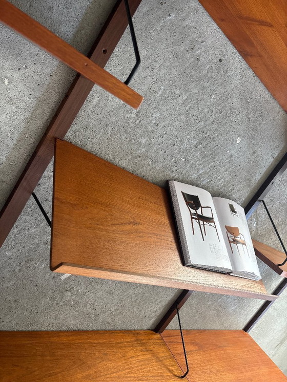 Image 1 of Poul Cadovius Teak Modular Wall System — 4 Columns