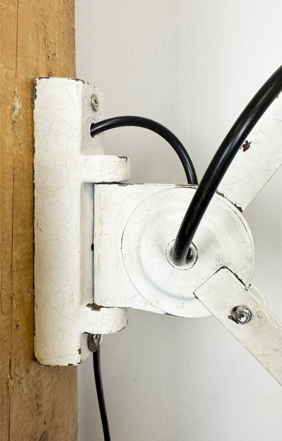 Image 1 of Lampada da parete industriale a forbice in smalto nero, anni '50