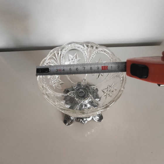 Image 1 of Antike Bonboniere aus geschliffenem Kristall