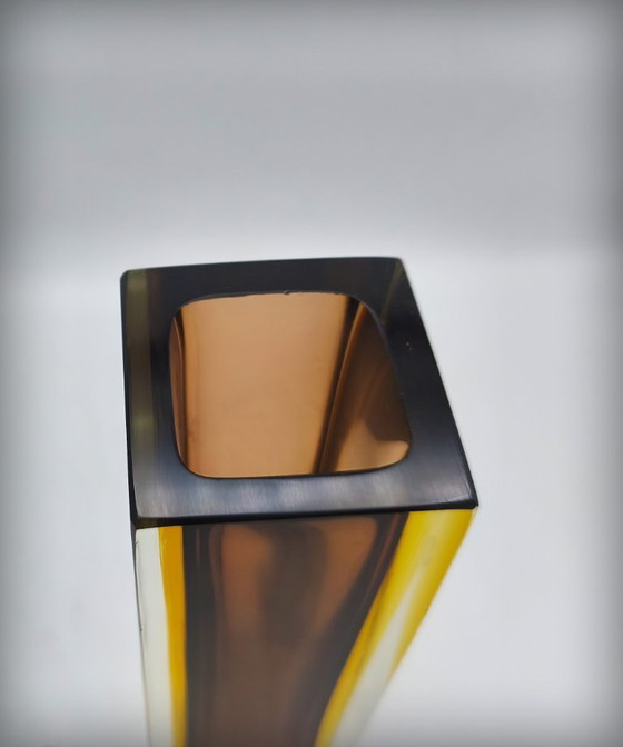 Image 1 of XXL Sommerso Vase By Flavio Poli, Murano, Italy, 1950s