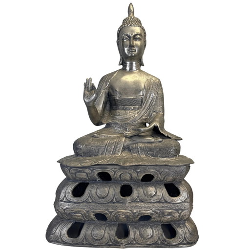 Gran Buda chino de incienso – años 80 – 85.6 cm