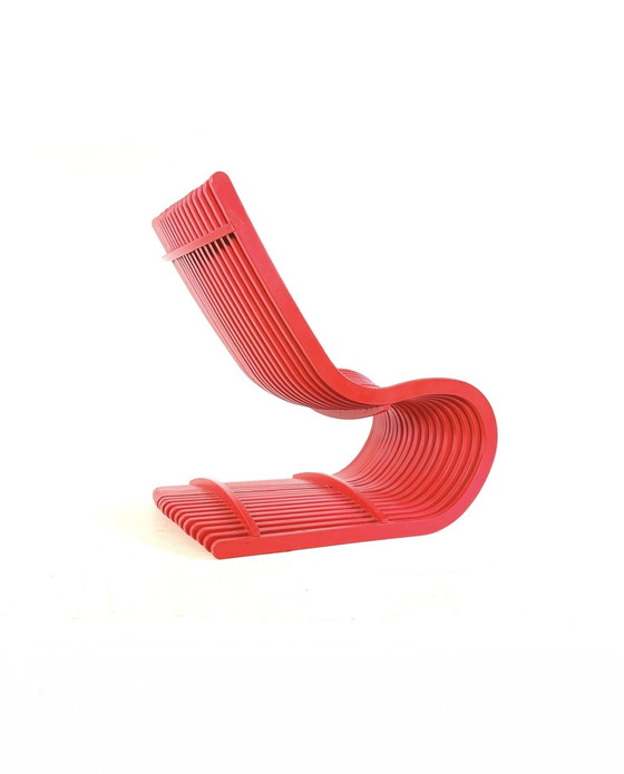 Image 1 of Vintage parametric armchair, Piegatto '80s style