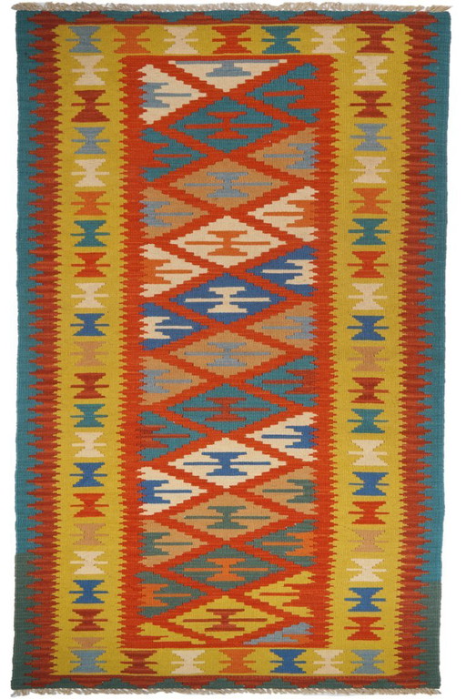 Hand-woven kilim gashgai 295 x 85 cm