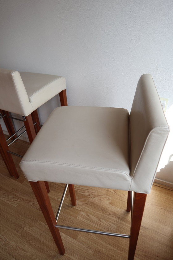 Image 1 of 4 Hülsta bar stools in perfect condition - optional bar table for small additional charge