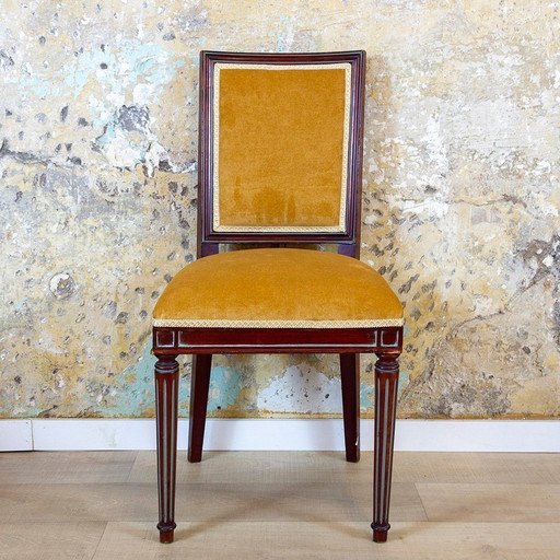 Set Spaanse Louis XVI-stijl bijzetstoelen, jaren 1940