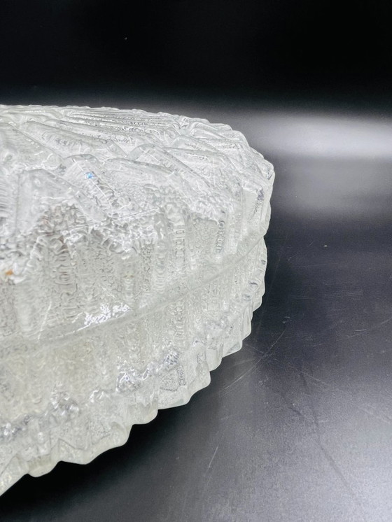 Image 1 of Plafonnier en verre relief sablé RZB