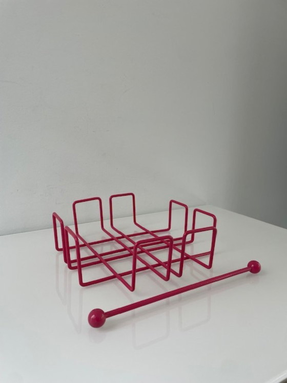 Image 1 of Retro metal napkin holder with weight