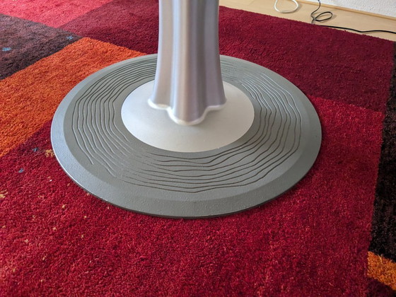 Image 1 of Leolux LX round glass table with tree base in silver