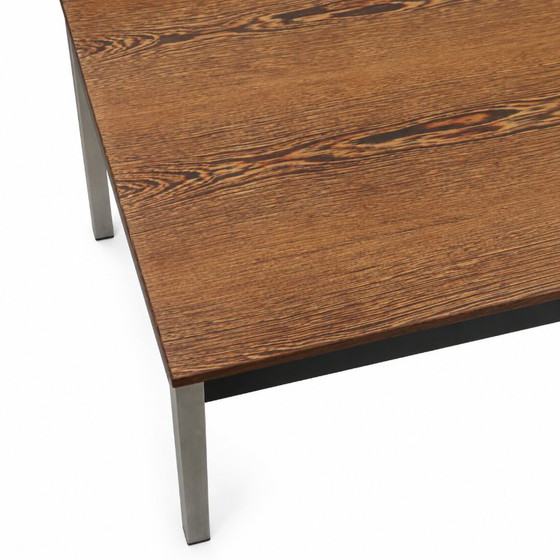 Vintage design wengé eettafel van Martin Visser voor 't Spectrum met chromen poten – Wood (photo 5 of 5)