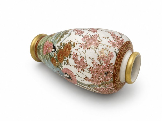 Japanese Satsuma Vase from the First Half of the 20th Century – Ceramic (photo 4 of 5)