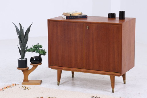Wonderful teak Mid - Century chest of drawers | vintage drawer cabinet wood storage 60s #07-59
