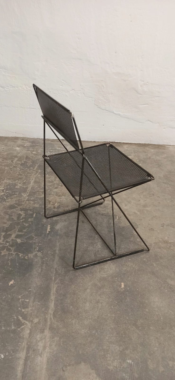 Image 1 of Niels Jørgen Haugesen X Line perforated metal chair 