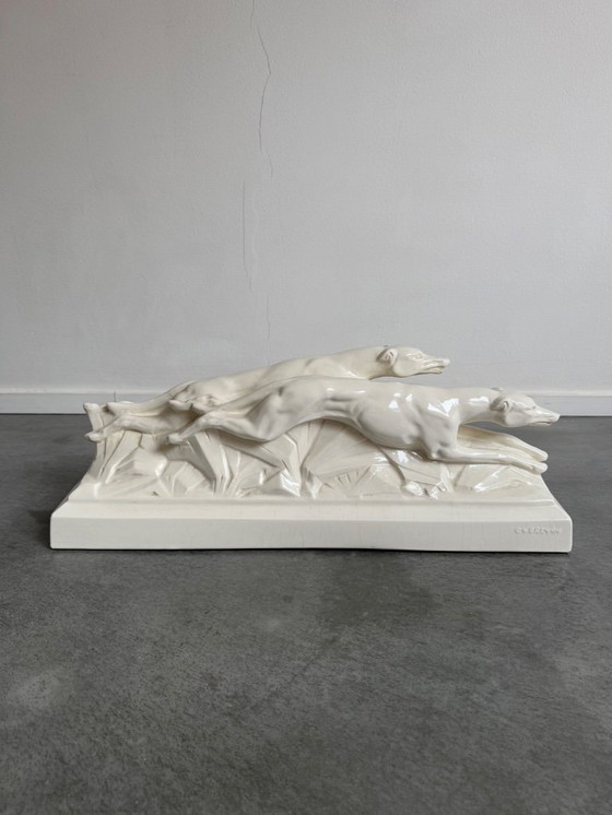 Image 1 of Windhonden Art Déco de C.H. Grémion