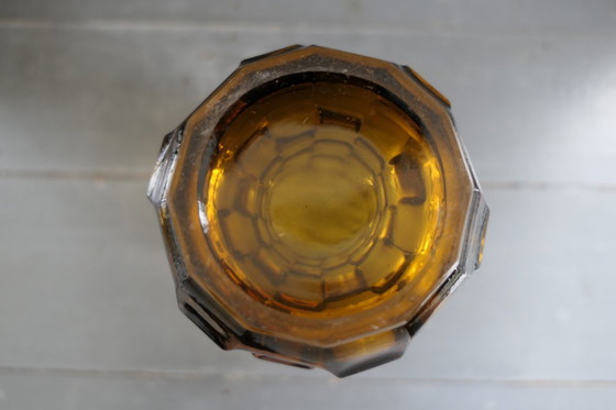 Image 1 of Vaso in vetro Art Déco color ambra