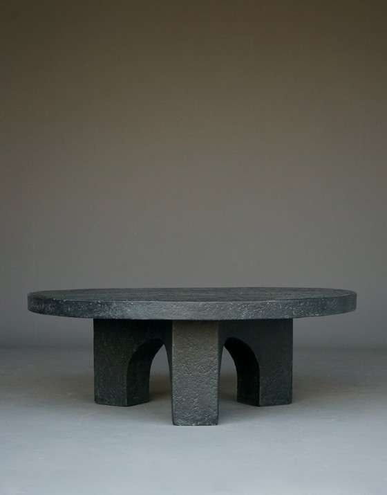 Image 1 of Brutalist Resin and Stone Coffee Table, 1970s