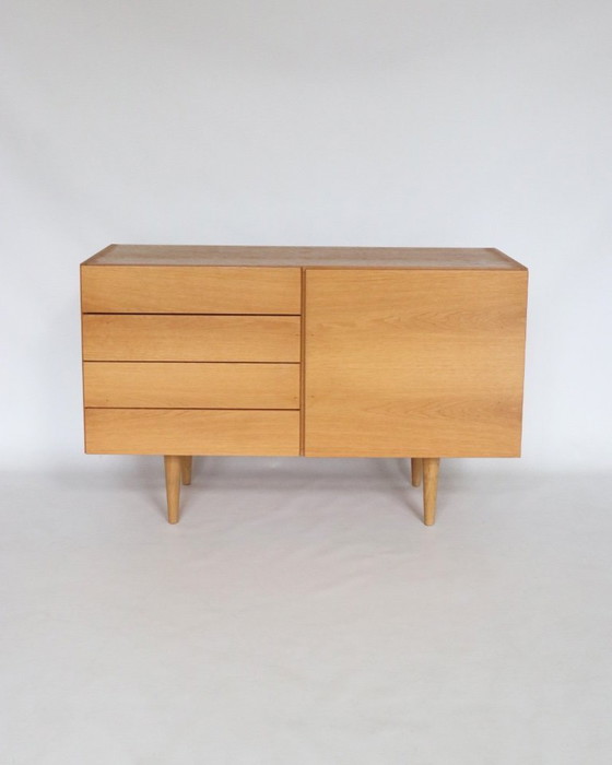 Image 1 of Vintage oak sideboard Danish design cabinet retro furniture