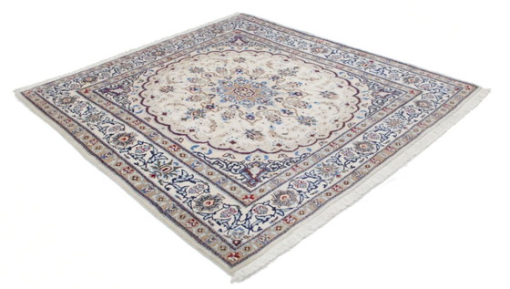 Original Hand-Knotted Persian Rug Nain Kashmari 210 x 200 cm – Rugs & carpets, Wool (photo 4 of 16)