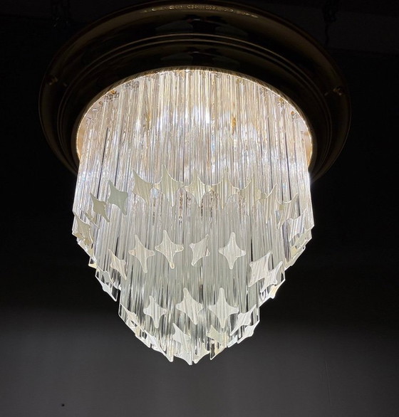 Image 1 of Ceiling light/lamp by Paolo Venini, Asta Quadrilobo, Murano glass, Italy, 1960s