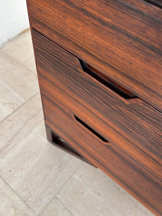 Dark wood Chest of drawers by Svend Langkilde, Denmark, 1960s, set of 2, Scandinavian (photo 10 of 23)