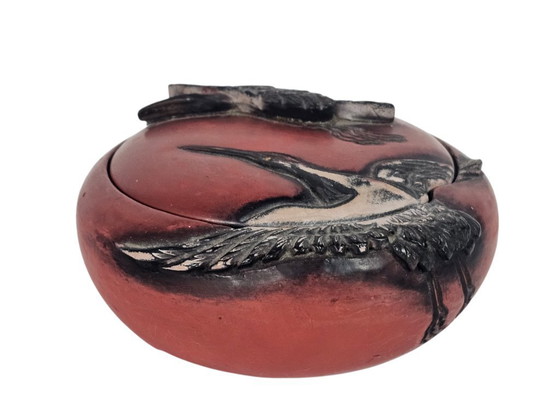 Image 1 of Takaoka Shikki - laque - bonbonnière - Japon - 1er quart du XXe siècle