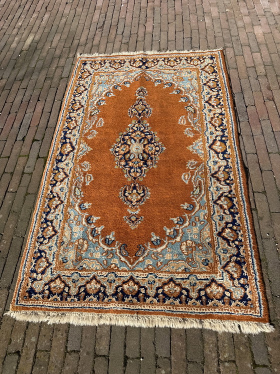 Image 1 of Prachtig vintage Perzisch tapijt – warme kleuren - 90x15 