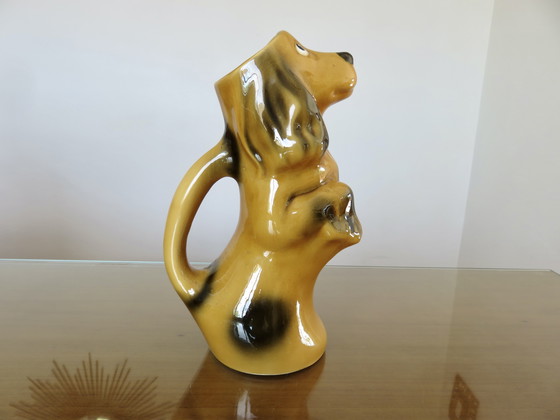 Image 1 of Ceramic "Dog" Pitcher 60s 70s