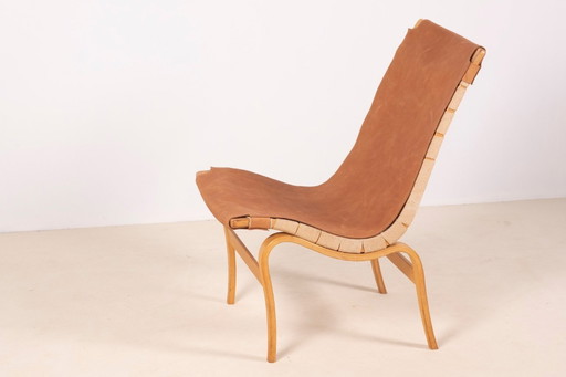 1x Bruno Mathsson "Eva" Loungesessel, 1960er Jahre Schweden