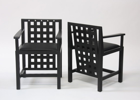 2 Sedie, Riproduzione, Candida Cottage Chair, Charles Rennie Mackintosh, Nuovo – Poltrone, Wood, Textile (photo 4 of 5)