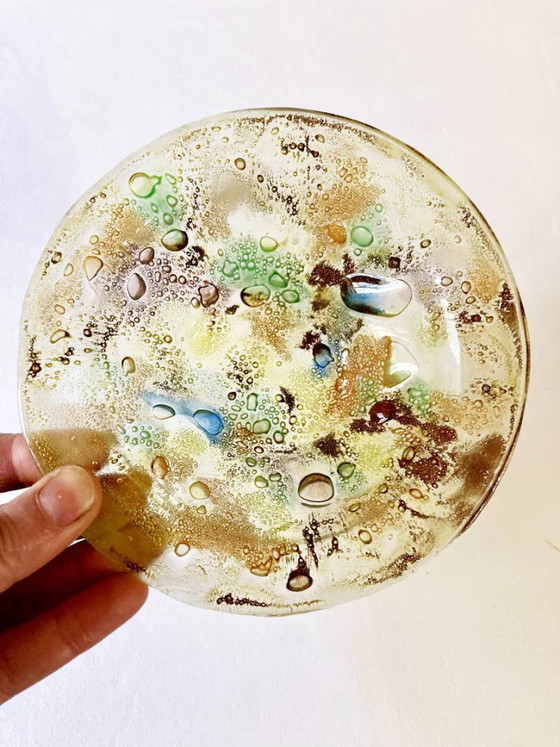 Image 1 of Salatschüssel und 6 handgefertigte Glasschüsseln