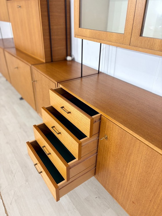 Image 1 of Omnia-plankensysteem, wandmeubel voor de woonkamer, wandplank van Ernst Dieter Hilker (1960)