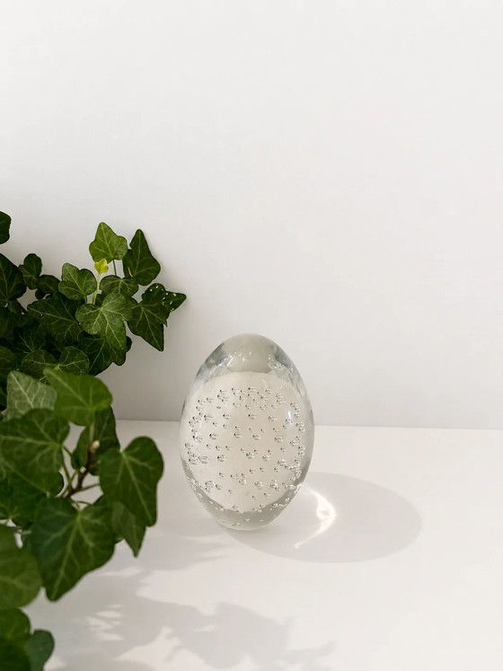 Pisapapeles de cristal con burbujas – Objetos decorativos, Glass, Vintage (photo 3 of 3)