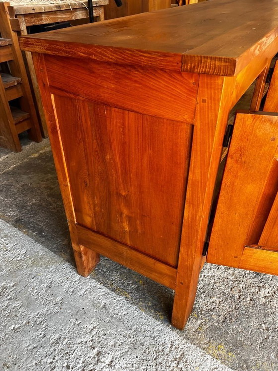 Image 1 of Credenza in abalone realizzata da Jean Touret e dagli artigiani di Lozère, 1957.