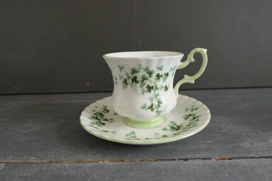 Image 1 of Tazza e piattino Shamrock Royal Albert vintage 8 x