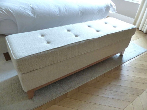 Panca da letto "Demetrio Pouf" design HMD Interiors 140 cm