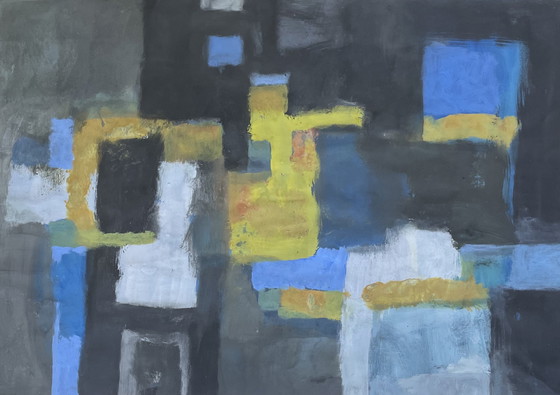 Image 1 of Wim Yo Bwan Tjong Abstract from 1962 70 x 50 cm