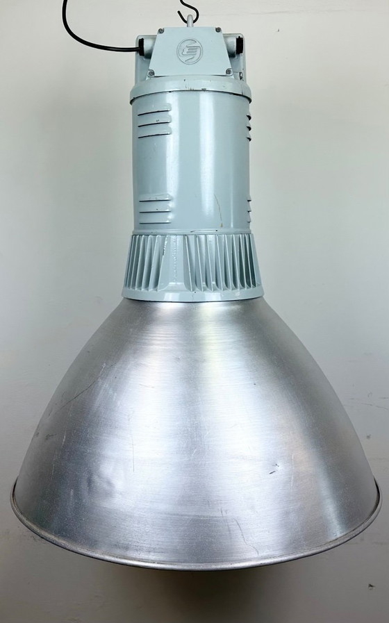 Image 1 of Large Industrial Aluminium Pendant Light from Elektrosvit, 1960s