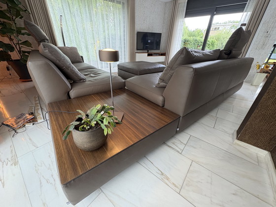 Image 1 of Designer corner sofa with ottoman