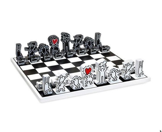Image 1 of Keith Haring Chess Game Decorative Object (New!)