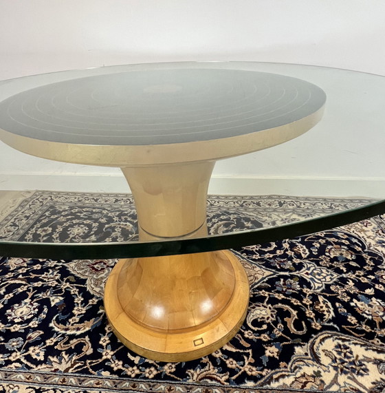 Italienischer Midcentury Esstisch, 1960er Jahre – Esstische, Glas, Holz, Vintage (photo 6 of 11)