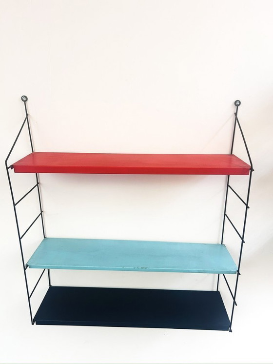 Image 1 of Vintage driekleurige wandplank