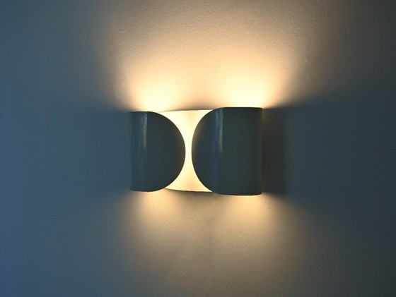 Image 1 of Applique Foglio Blanche par Tobia & Afra Scarpa pour Flos, 1960s