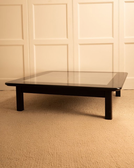 table basse en bois et métal