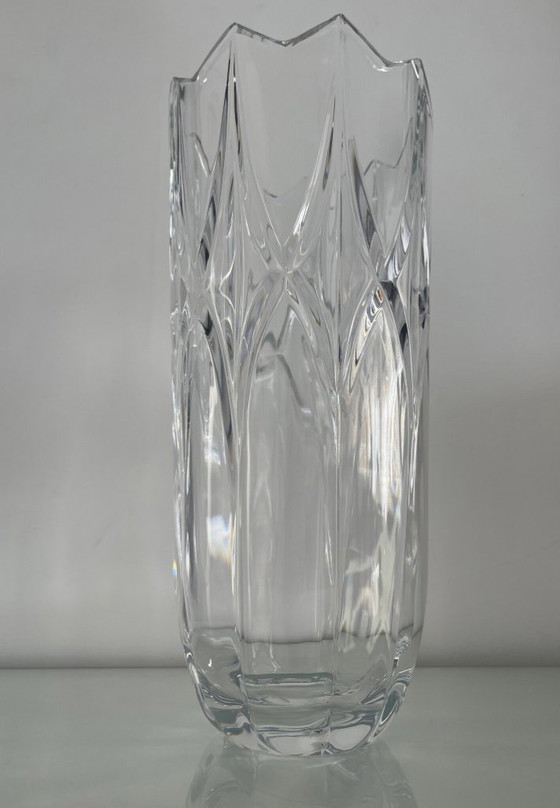 Image 1 of Vase Cristal Bohème Vintage République Tchèque