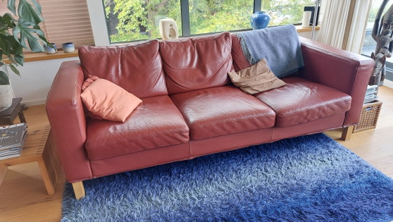 Ikea Karlstad 3-seater – 3-5 seaters, Leather (photo 6 of 7)