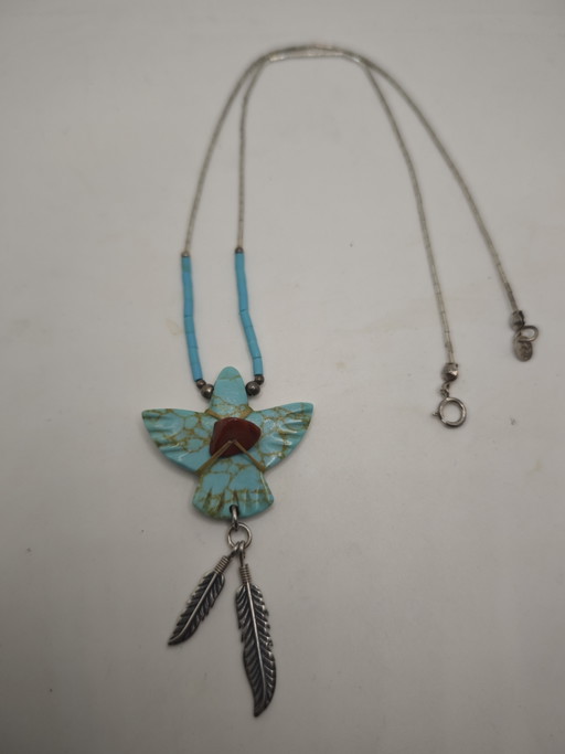 Collar de nativos americanos Zuni/Navajo